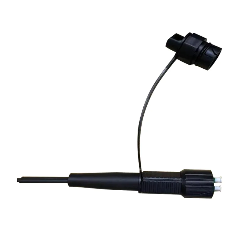 Duplex LC/APC vízálló csepp kábel optikai szálas pigtail (Accord HW DLC csatlakozó)
